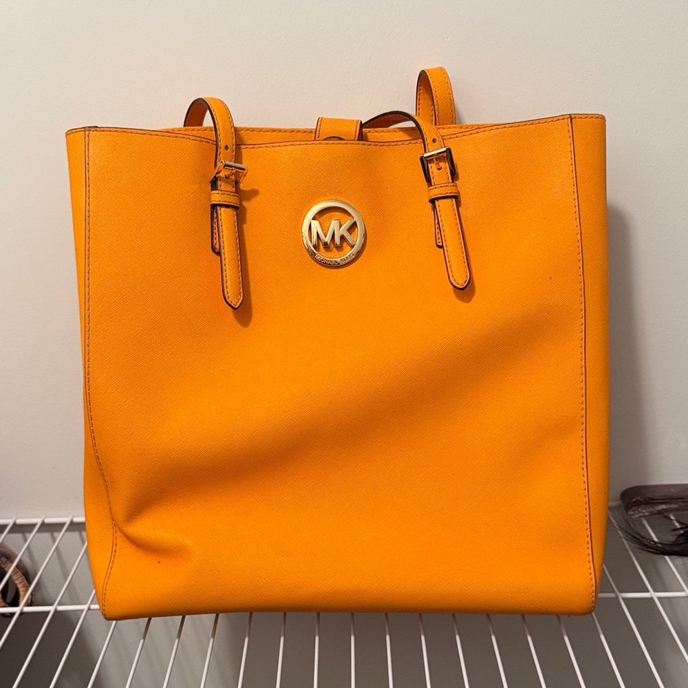 Michael Kors Vibrant Orange Tote